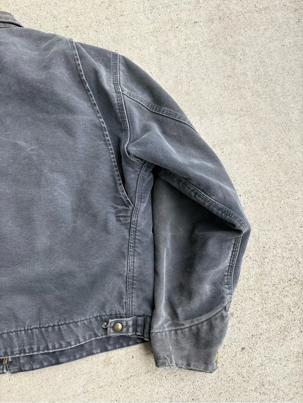 Vintage Y2K Carhartt Detroit J97 PLT Platinum Stonewash Large - Picture 6 of 7